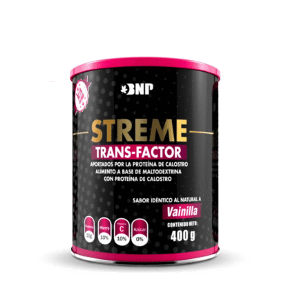 Streme Trans-Factor: Malteada con Calostro y Factores de Transferencia para Defensas (400g)